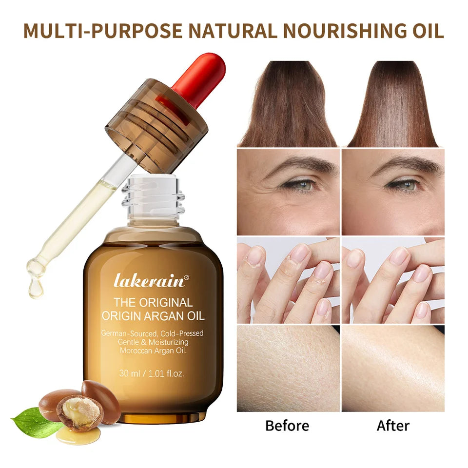 The Original 100% Pure Organic Moisturizing Argan Oil Long-lasting Moisturizing Smooth Fine Lines Wrinkles Nourish Dry Skin Care