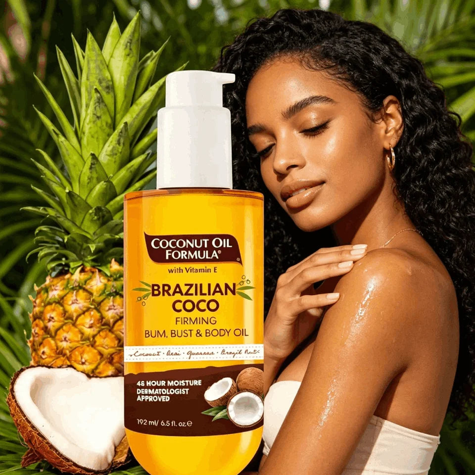 192ml Organic Coconut Oil Natural Vanilla Extract Deep Moisturizing & Nourishing, Improves Elasticity Non-greasy Body Skincare