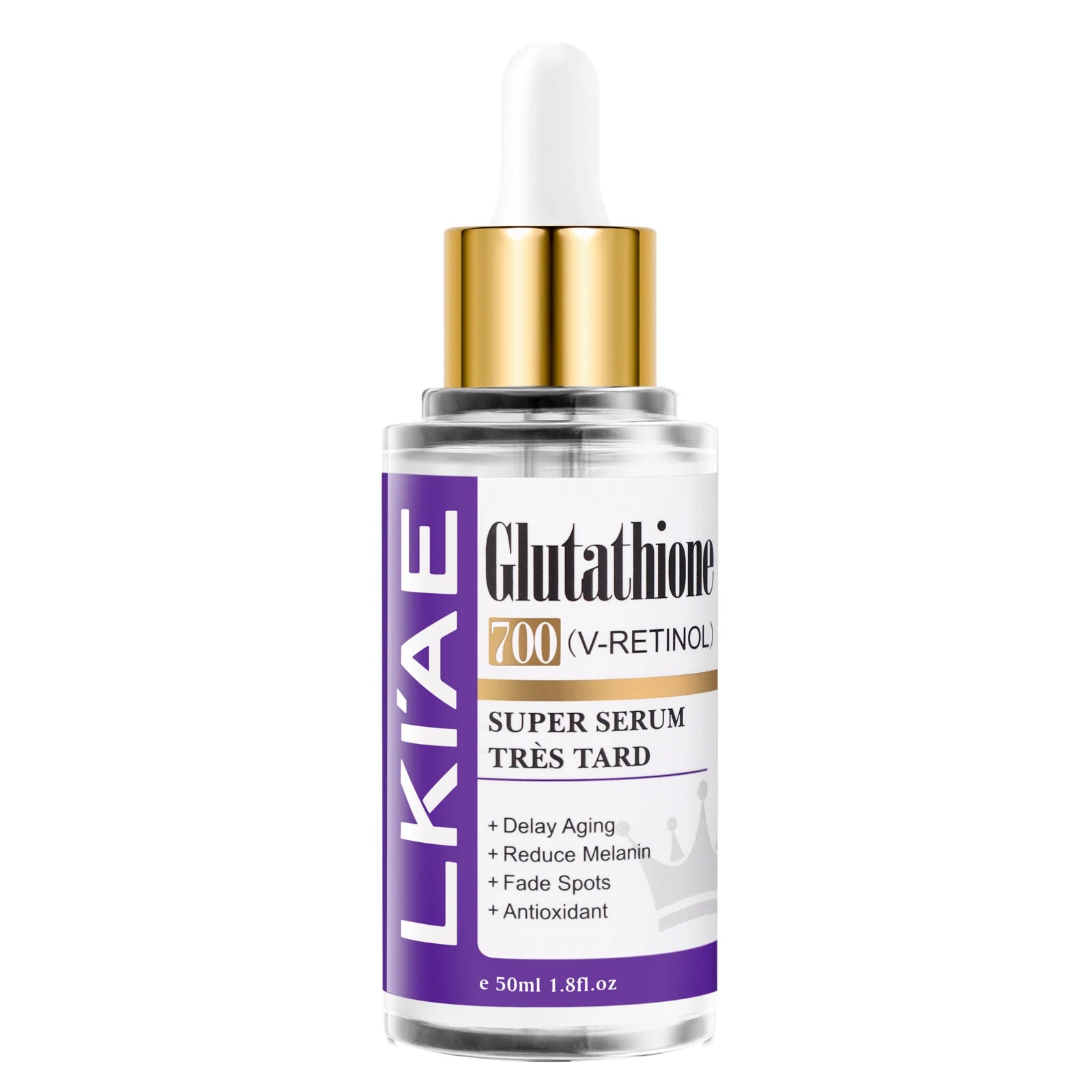 LKIAE Glutathione Whitening Face Serum, Remove Melanin, Dark Spots, Chloasma, With Retinol, Niacinamide, For All Skin Types